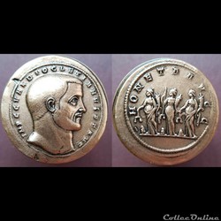 Médaille repro Monnaie de Paris Médaillon Dioclétien Moneta