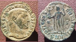 Maximin II nummus Nicomédie IOVI CONSERVATORI