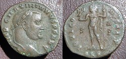 Galère nummus Alexandrie IOVI CONS CAES