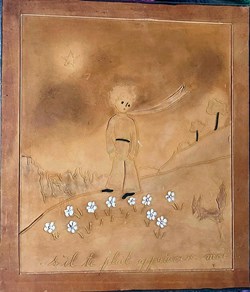 Tableau cuir - Le Petit Prince