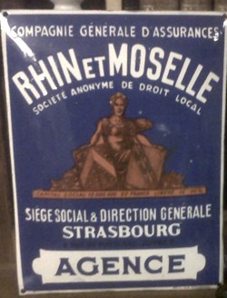 PLAQUE AGENCE "RHIN ET MOSELLE"