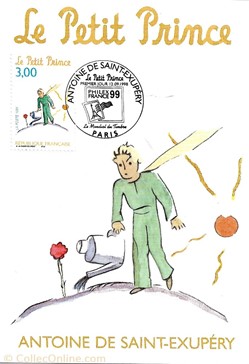 CARTE POSTALE PREMIER JOUR_ANTOINE DE SAINT-EXUPERY - LE PETIT PRINCE
