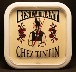 Horloge murale - Restaurant "Chez Tintin"