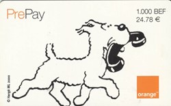 Belgique - 2000 - 24,78€ - Orange - Milou