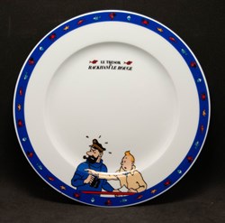 Moulinsart - 1996 - Le trésor de Rackam le Rouge - Assiette à dessert Milou & Haddock