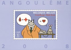 Belgique - 1er jour - Neuf - 2008 - Angoulême Le chat