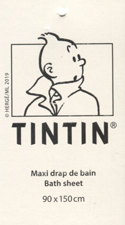 Tintin - 2019 - Maxi drap de bain 90x150cm - Rouge hermès