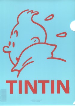 Pochette souple - Tintin profil bleu