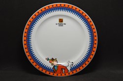 Assiette à dessert - Moulinsart - 1996 - Série "Le temple du soleil"