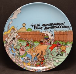 Assiette desert - 1997 - Rolan glass - Feliz Aniversario !