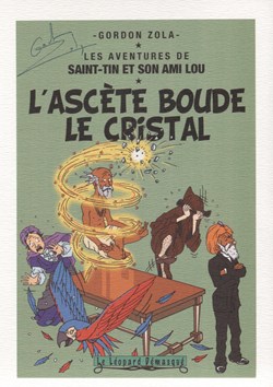 Ex-libris - Gordon Zola - 14x21 - L'ascète boude le cristal