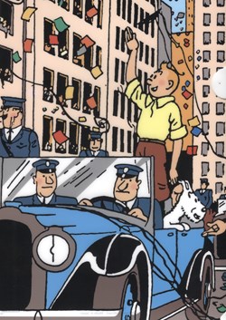 Pochette souple - Tintin à New-York