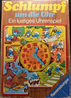 Schtroumpf - Ravensburger - 1983 - L'horloge Schtroumpf