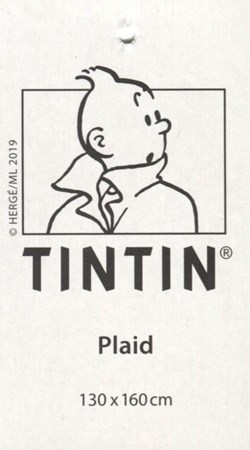 Tintin - 2019 - Plaid 130x160cm - Gris