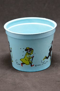 Pot à glace - OLA - 1969 - Version bleu + cuillère