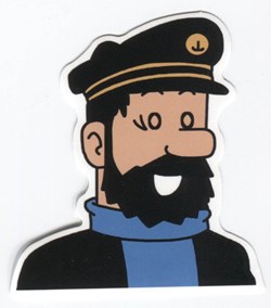 Autocollant - Capitaine Haddock