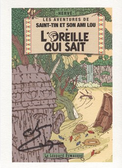 Ex-libris - Gordon Zola - 14x21 - L'oreille qui sait