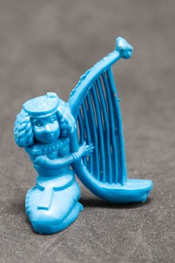 Bonbons Dupont d'Isigny - 1969 - 37 - Bleu - Joueuse de harpe égyptienne
