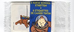 Lu - 1994 - 6 étiquettes de cahier - Objectif Lune