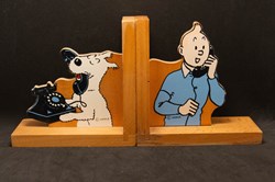 Serre-livre - Tintin et Milou au téléphone