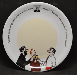 Moulinsart - 1998 - Les 7 boules de cristal - Assiette à dessert Colonel Alcazar