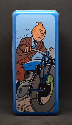 Delacre - 2013 - Tintin à moto