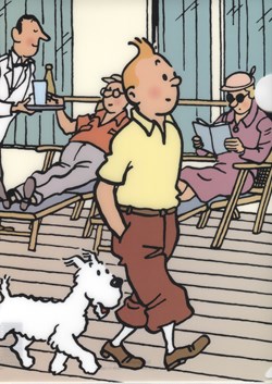 Pochette souple - Tintin et Milou sur le pont