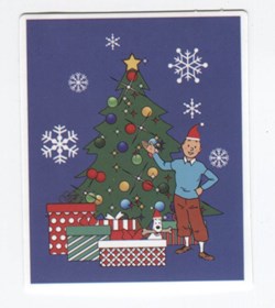 Autocollant - Tintin Noël