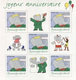 France - Bloc - Neuf - 5xLP - Babar - Joyeux anniversaire