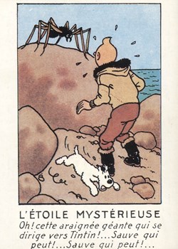 Carte - Casterman - 10x15 - 1984 - L'étoile mystérieuse