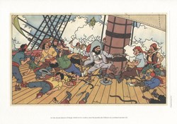 Lithographie - Moulinsart - 2012 - Le secret de la Licorne