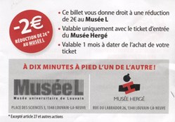 Musée Hergé - Coupon réduction