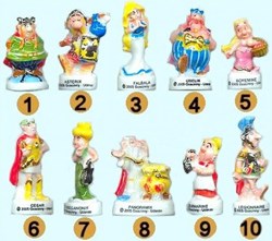 2005 - Série "Astérix et compagnie" - Or et platine * Série