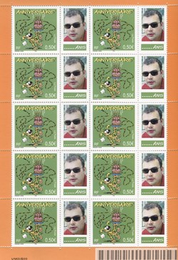 France - Bloc personalisé - Neuf - 10x0,50€ - Marsupilami - Anniversaire