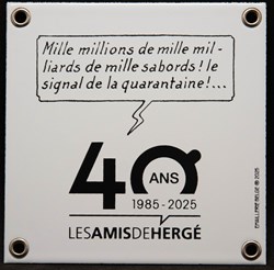 Plaque émaillée - 2025 - 40 ans ADH