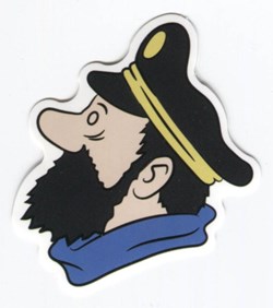 Autocollant - Capitaine Haddock