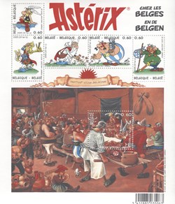 Belgique - Bloc - Neuf - 6x0,60€ - Astérix chez les belges