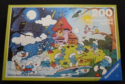 Schtroumpf - Ravensburger - 1983 - 200 pièces - La machine du temps (boîte vide)
