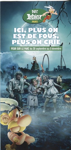 Brochure - Parc Astérix - Peur sur le parc - 2023