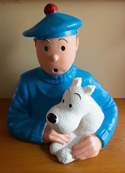 Buste - L'île noire - Tintin et Milou