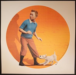 Autocollant - Spielberg - Tintin