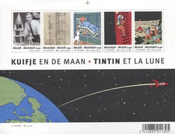 Belgique - Bloc - Neuf - 2004 - 4*0,41€ - Tintin et la Lune