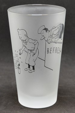 Moulinsart - Verre givré - Milou a soif