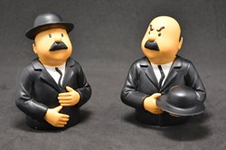 Buste Dupond et Dupont avec chapeau
