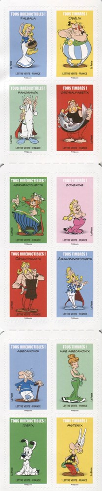 France - Carnet - 2019 - 12xLV - Astérix 60 ans