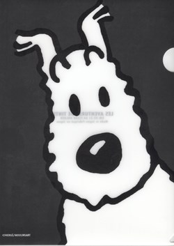 Pochette souple - Milou portrait noir