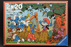 Schtroumpf - Ravensburger - 1983 - 2x20 pièces - Le concert / Le théâtre Schtroumpf