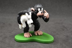 Scéne Milou et le gorille