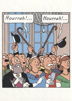 Carte - Moulinsart - 12x17 - Double+Enveloppe - Le sceptre d'Ottokar (119)