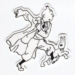 Autocollant - Tintin et Milou